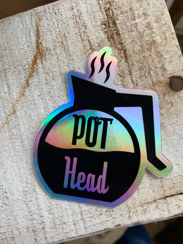 Pot Head Coffee Sticker